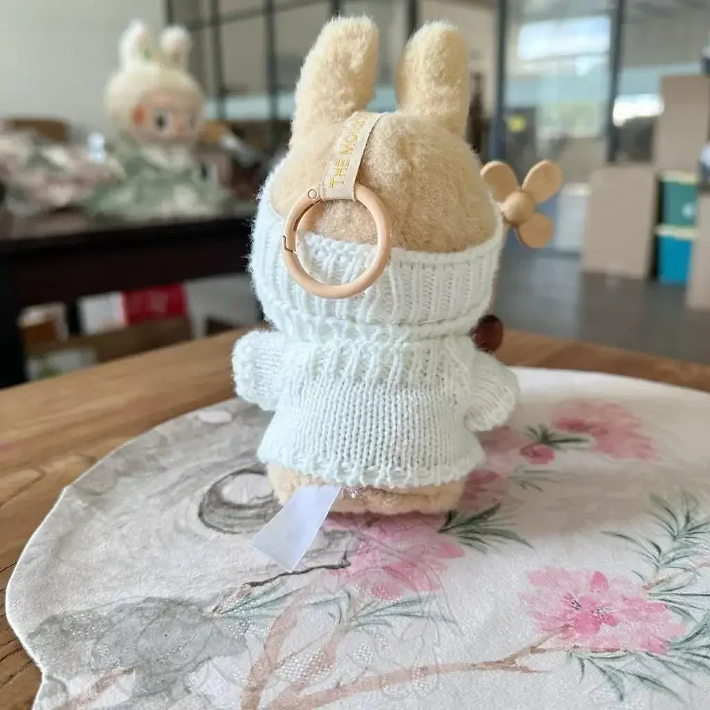 Vêtements Labubu – Ensemble bonnet + pull -white